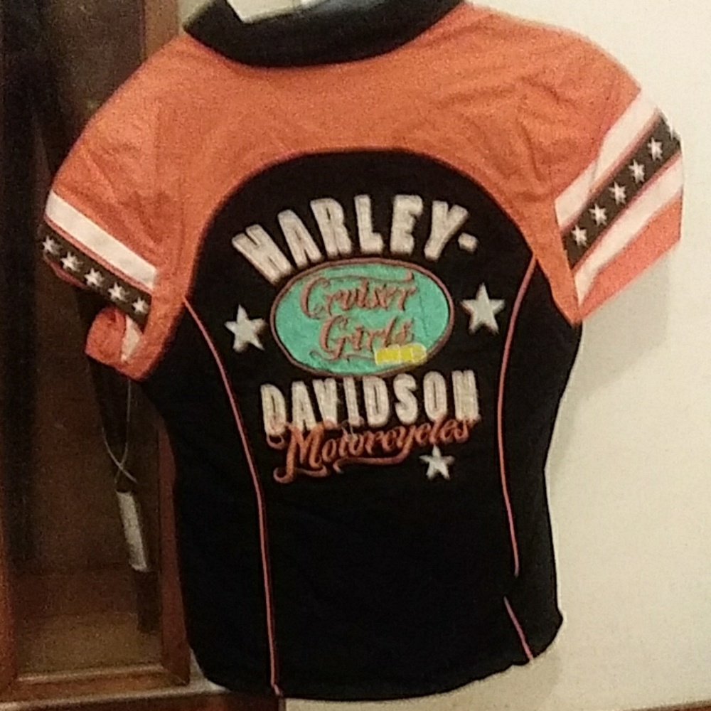 Harley Davidson zip up shirt